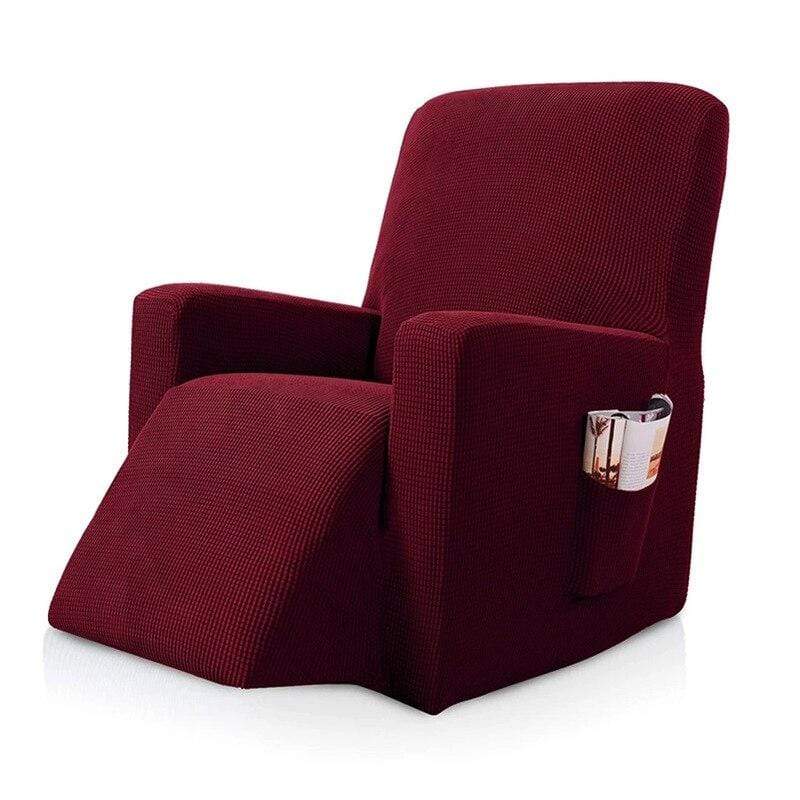 SillónProtect™ Funda Elástica para Sillón Relax 40510 Hola Home Rojo Burdeos 