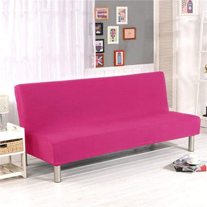 SofáProtect™ Funda Elástica para Sofá Cama - Color Liso 40511 Hola Home Rosa S 160-195cm 