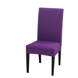 SillaProtect™ Funda Elástica Universal para Silla - Color Liso 40510 Hola Home Violeta 