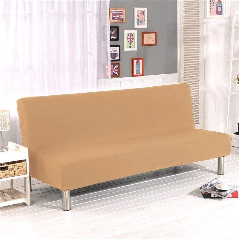 SofáProtect™ Funda Elástica para Sofá Cama - Color Liso 40511 Hola Home Camel S 160-195cm 