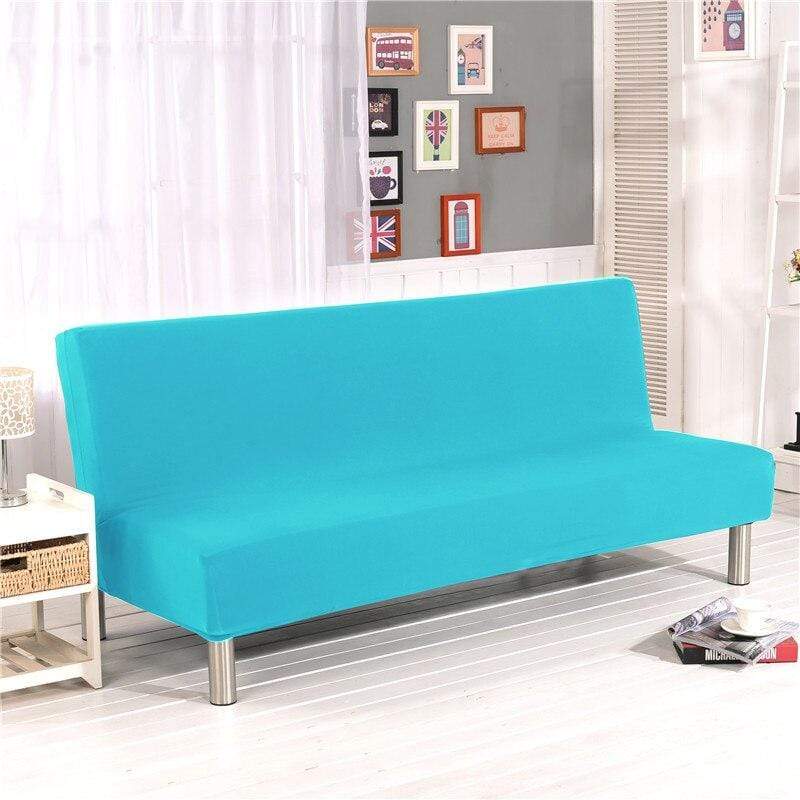 SofáProtect™ Funda Elástica para Sofá Cama - Color Liso 40511 Hola Home Turquesa S 160-195cm 