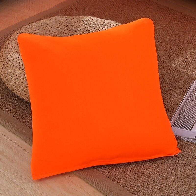 SofáProtect™ Funda de Cojín Colores Lisos 45x45cm 40507 Hola Home 2 fundas 45x45cm Naranja 