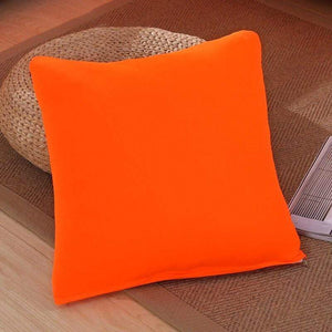 SofáProtect™ Funda de Cojín Colores Lisos 45x45cm 40507 Hola Home 2 fundas 45x45cm Naranja 