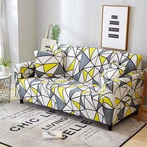 SofáProtect™ Funda de Sofá Elástica Estampada 40511 Hola Home A15 1 Plaza 90-140CM 