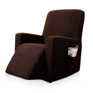 SillónProtect™ Funda Elástica para Sillón Relax 40510 Hola Home Marrón 