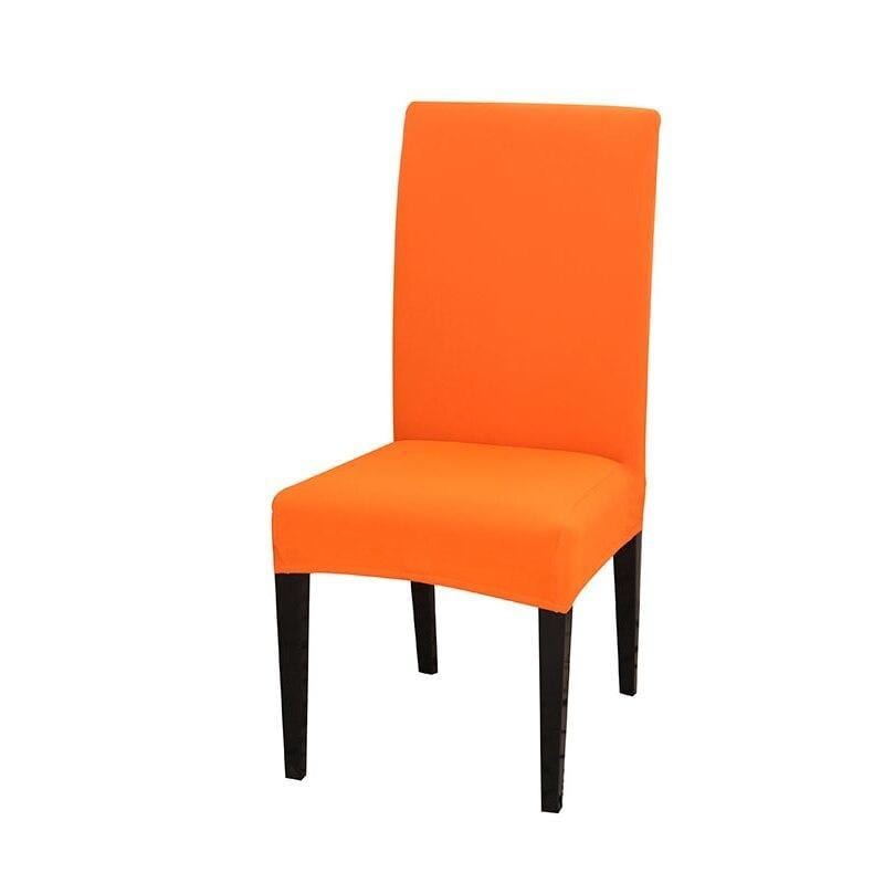 SillaProtect™ Funda Elástica Universal para Silla - Color Liso 40510 Hola Home Naranja 