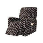 SillónProtect™ Funda Elástica para Sillón Relax - Estampadas 40511 Hola Home Dark Brown 