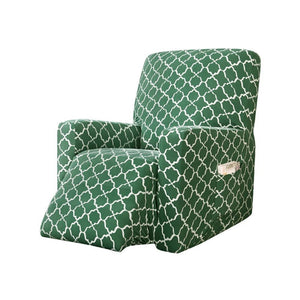 SillónProtect™ Funda Elástica para Sillón Relax - Estampadas 40511 Hola Home Grey Green 