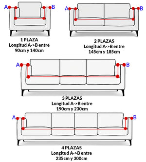 Cobertura elástica de sofá ™ Sofa - Cinza