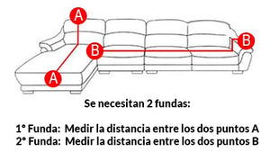 SofáProtect™ Funda de Sofá Elástica - Gris